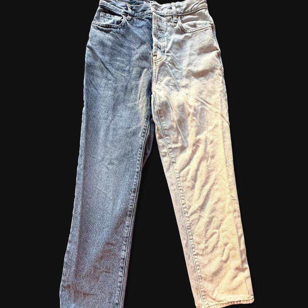 Pacsun two tone bluewashed white